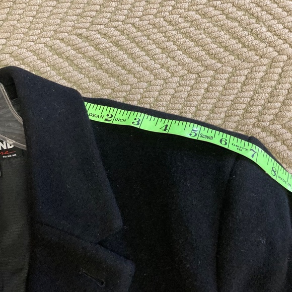 Men’s Wool Cashmere Blend Overcoat Black, Fully Lined 42 Reg - Picture 5 of 15